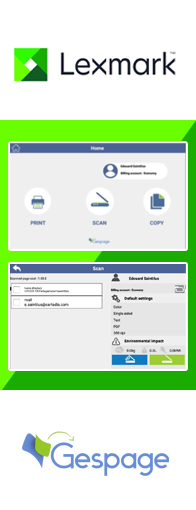 Gespage embedded Terminal für Lexmark